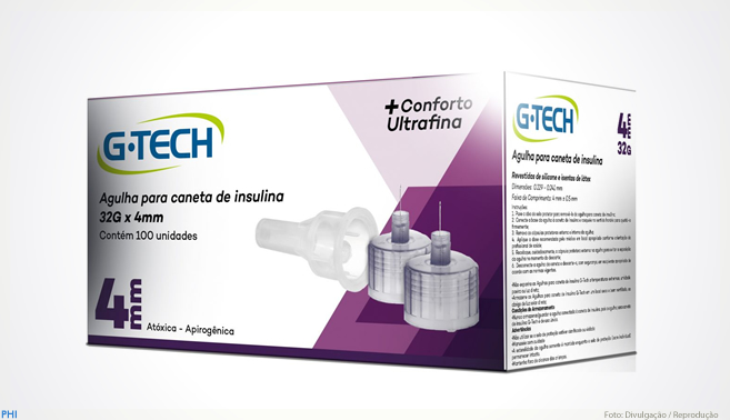 Accumed lança agulhas para caneta de insulina G-TECH