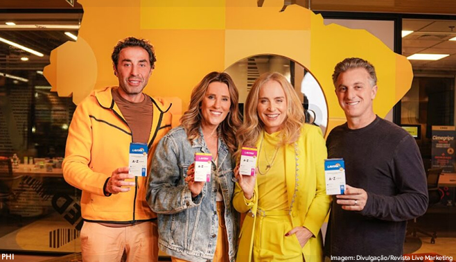 Cimed anuncia Luciano Huck e Angélica como embaixadores da marca Lavitan